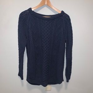 LL Bean Fisherman Tunic Sweater